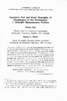 Research paper thumbnail of Isometric Pull and Push Strengths of Paraplegics in the Workspace: 1. Strength Measurement Profiles