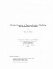 Research paper thumbnail of Detailed Analysis of Thermochemistry Modeling for Hypersonic Air Flows