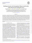 Research paper thumbnail of Building structure with elastoplastic bilinear model under multi-dimensional earthquake forces