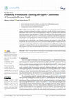 Research paper thumbnail of Promoting Personalized Learning in Flipped Classrooms: A Systematic Review Study