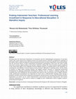 Research paper thumbnail of Probing Indonesian Teachers’ Learning Investment in Response to Educational Disruption: A Narrative Inquiry