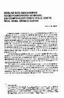 Research paper thumbnail of Análise dos indicadores sócio-econômicos do Brasil em comparação com o Chile, Costa Rica, Cuba, China e Suécia