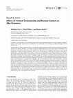 Research paper thumbnail of Effects of Vertical Transmission and Human Contact on Zika Dynamics