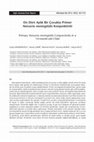 Research paper thumbnail of On Dört Aylık Bir Çocukta Primer Neisseria meningitidis Konjonktiviti