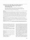 Research paper thumbnail of Comparison of the sealing ability of three filling techniques in canals shaped with two different rotary systems: A bacterial leakage study