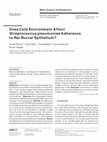 Research paper thumbnail of Does Cold Environment Affect Streptococcus pneumoniae Adherence to Rat Buccal Epithelium?