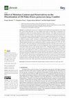 Research paper thumbnail of Effect of Moisture Content and Preservatives on the Discoloration of Oil Palm (Elaeis guineensis Jacq.) Lumber