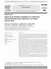 Research paper thumbnail of Impact of an intensive surveillance on central line associated blood stream infections at an Indian trauma center