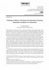 Research paper thumbnail of Challenge to What Is: The Effect and Aftermath of Exposing Intolerable Conditions of Confinement