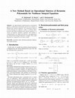 Research paper thumbnail of A New Method Based on Operational Matrices of Bernstein Polynomials for Nonlinear Integral Equations