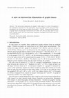 Research paper thumbnail of A note on intersection dimensions of graph classes