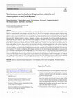 Research paper thumbnail of Spontaneous reports of adverse drug reactions related to oral anticoagulants in the Czech Republic