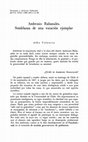 Research paper thumbnail of Ambrosio Rabanales. Semblanza de una vocación ejemplar