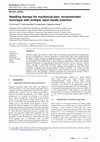 Research paper thumbnail of Needling therapy for myofascial pain: recommended technique with multiple rapid needle insertion