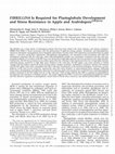 Research paper thumbnail of FIBRILLIN4 Is Required for Plastoglobule Development and Stress Resistance in Apple and Arabidopsis