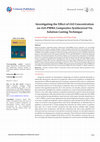 Research paper thumbnail of Investigating the Effect of rGO Concentration on rGO-PMMA Composites Synthesized Via Solution Casting Technique