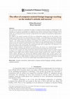 Research paper thumbnail of The effect of computer-assisted foreign language teaching on the student’s attitude and success