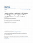 Research paper thumbnail of Thermal-Hydraulic Optimization of Fan-Supplied Tube-Fin Evaporators for Frosting Conditions Aiming at Minimum Energy Consumption