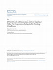 Research paper thumbnail of Defrost Cycle Optimization for Fan-Supplied Tube-Fin Evaporators Subjected to Frosting Conditions