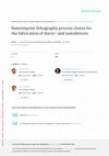 Research paper thumbnail of Nanoimprint lithography process chains for the fabrication of micro- and nanodevices