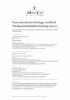 Research paper thumbnail of Pasientskader hos fastleger meldt til Norsk pasientskadeerstatning 2011–17