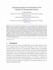 Research paper thumbnail of Analyzing passenger travel disruptions in the National Air Transportation System