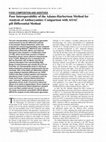 Research paper thumbnail of Poor Interoperability of the Adams-Harbertson Method for Analysis of Anthocyanins: Comparison with AOAC pH Differential Method