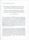 Research paper thumbnail of UVA sunbeds: tanning, photoprotection, acute adverse effects and immunological changes