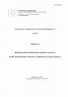 Research paper thumbnail of EC Scientific Committee on Consumer Products (SCCP) opinion on biological effects of ultraviolet radiation relevant to health with particular reference to sunbeds for cosmetic purposes