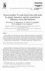 Research paper thumbnail of Nanocrystalline Ti-oxide-based solar cells made by sputter deposition and dye sensitization: Efficiency versus film thickness