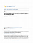 Research paper thumbnail of Syntheses of azepinoindole alkaloids cimitrypazepine, fargesine and hyrtioreticulins C D