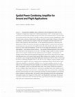 Research paper thumbnail of Spatial Power Combining Amplifier for Ground and Flight Applications