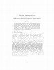 Research paper thumbnail of Reaching Transparent Truth