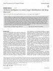 Research paper thumbnail of Artificial intelligence in cancer target identification and drug discovery