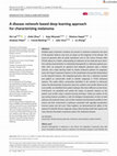 Research paper thumbnail of A disease network-based deep learning approach for characterizing melanoma