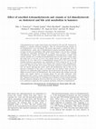 Research paper thumbnail of Effect of esterified 4-desmethylsterols and -stanols or 4,4′-dimethylsterols on cholesterol and bile acid metabolism in hamsters