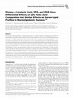 Research paper thumbnail of Dietary α-Linolenic Acid, EPA, and DHA Have Differential Effects on LDL Fatty Acid Composition but Similar Effects on Serum Lipid Profiles in Normolipidemic Humans