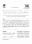 Research paper thumbnail of Effect of body fatness and selection for prolificacy on survival of rabbit does assessed using a cryopreserved control population