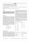 Research paper thumbnail of A New Flavonoid from Limonium axillare