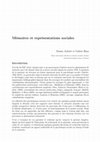 Research paper thumbnail of Mémoires et représentations sociales