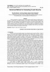 Research paper thumbnail of Numerical Method for Evaluating E-Cash Security