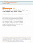 Research paper thumbnail of Clonal selection confers distinct evolutionary trajectories in BRAF-driven cancers