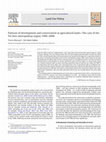 Research paper thumbnail of Patterns of development and conservation in agricultural lands—The case of the Tel Aviv metropolitan region 1990–2000