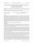 Research paper thumbnail of Multi-Criteria Decision-Making Model Evaluating the Performance of Vietnamese Commercial Banks