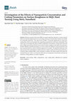 Research paper thumbnail of Investigation of the Effects of Nanoparticle Concentration and Cutting Parameters on Surface Roughness in MQL Hard Turning Using MoS2 Nanofluid