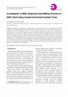 Research paper thumbnail of Investigation of MQL-Employed Hard-Milling Process of S60C Steel Using Coated-Cermented Carbide Tools