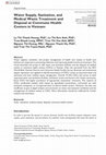 Research paper thumbnail of Water Supply, Sanitation, and Medical Waste Treatment and Disposal at Commune Health Centers in Vietnam