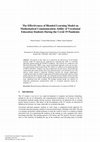 Research paper thumbnail of The Effectiveness of Blended Learning Model on Mathematical Communication Ability of Vocational Education Students During the Covid 19 Pandemic