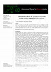 Research paper thumbnail of Antagonistic effects of Ageratum conyzoides (crude extract) against Escherichia coli