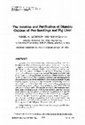 Research paper thumbnail of The isolation and purification of diamine oxidase of pea seedlings and pig liver